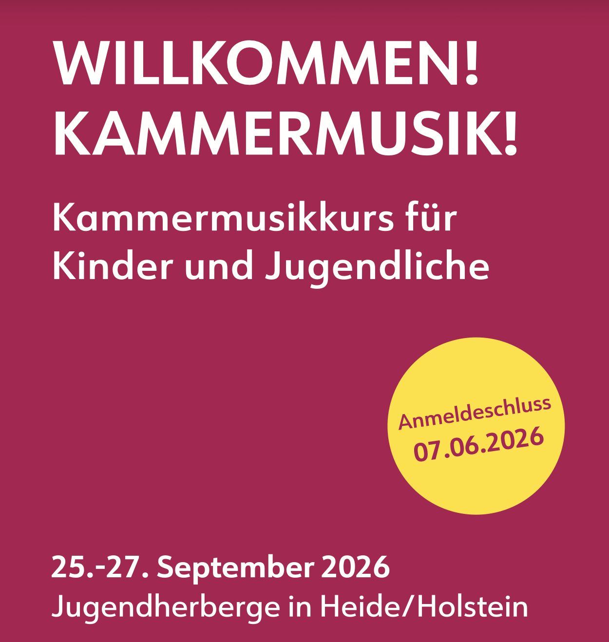 willkommen kammermusik